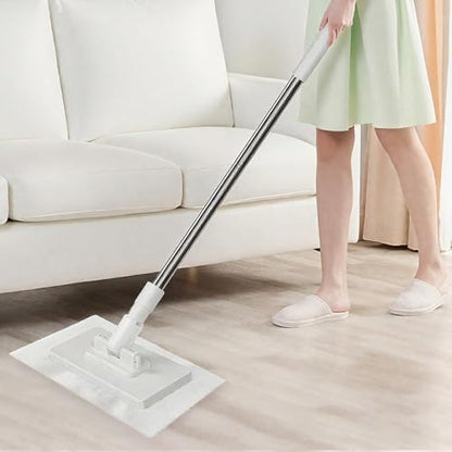 Mini Mop with 5 Magic Cleaning Cloths, 360° Rotating Lazy Mop for Quick Wet & Dry Floor Cleaning, Whole House Lightweight Swob Set