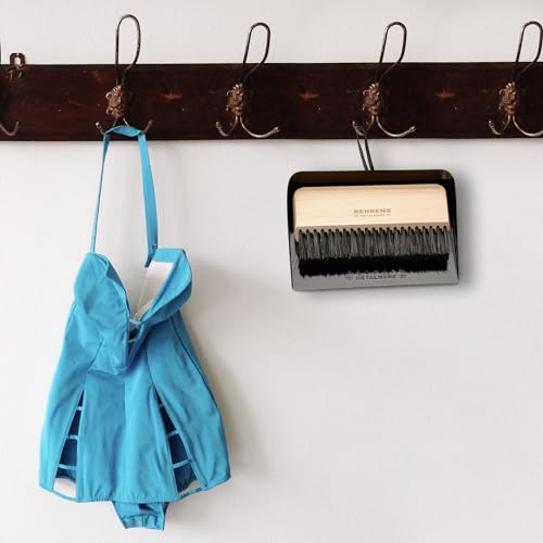 Behrens Black Galvanized Dustpan & Brush Set - color: Black