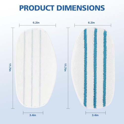 LINNIW 8 Pack Replacement Steam Mop Pads Compatible for PurSteam ThermaPro 10-in-1 - size: Pack of 8