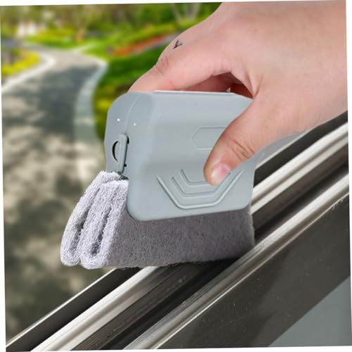 PRETYZOOM 3Pcs Window Track Cleaning Brush Set Versatile Crevice Cleaning Tools for Home Bathroom Kitchen Brushes for Sliding Door Tracks Window Grooves