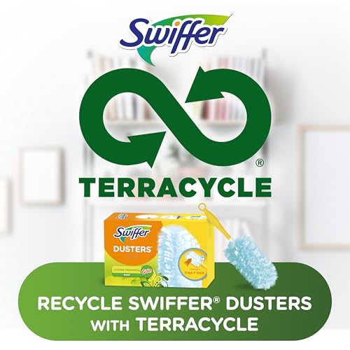 Swiffer Dusters Refill for Cleaning, Made by SWIFFER, Feather & Microfiber Duster Disposable Alternative, Dusting Furniture, Blinds, Ceiling Fans, Remove Allergens, Gain Scent, 18 Count(Pack of 4) - size: 18 Count (Pack of 4), style: Gain Scent, 18 Ct