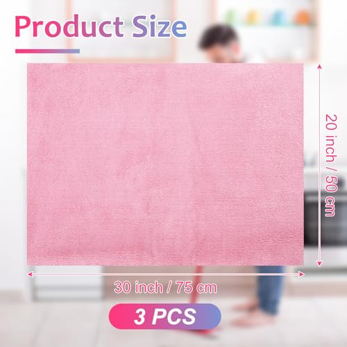 Newwiee 3 Pcs Extra Large Microfiber Cleaning Cloth 30" x 20" Washable Reusable Microfiber Towel Streak Free Lint Free Cloth for Cleaning Home Glass Office Window Bathrooms (Pastel Colors) - color: Pastel Colors