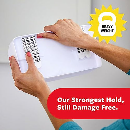 Command 10 Lb Large Organizing Caddy with 4 Strips, 9.91" x 3.38" x 5.15", Heavyweight Damage-Free Hanging for Organizing Cleaning Supplies, Closet, and Pantry