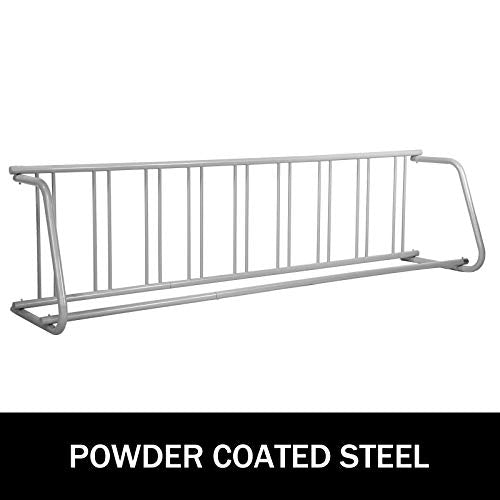 BestEquip 111" Length Floor Bike Rack, 9 Holders All-Steel Grid Bike Rack, Single-Side Storage Stand for Garages Streets Yards - size: 111"