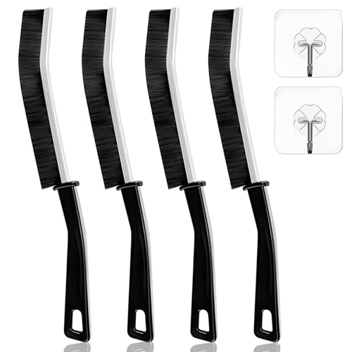 OKOM Multifunctional Stainless Steel Crevice Cleaning Brush - Hard Bristles for Kitchen & Bath Gap Cleaning