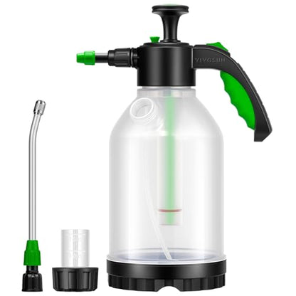 VIVOSUN 70oz Pump Sprayer, Portable Water Spray Bottle for Spraying Plants, Flowers, Weeds and Cleaning, Hand Pump with Side Filling Port, Measuring Cup, Adjustable Nozzles - size: 70oz