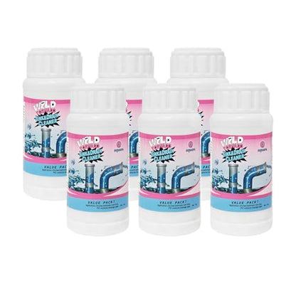 Wild Tornado Sink and Drain Cleaner, Powerful Sink Pipe Cleaner Powder, Fast Foaming Drain Clog Remover for Kitchen, Bathroom, and Pipes Cleaning Tool (6 pcs) - color: 6 pcs