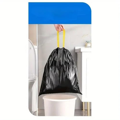 Extra Thick Heavy Duty Drawstring Trash Bags - Durable Kitchen Garbage Bags for Home, Office & Outdoor Use