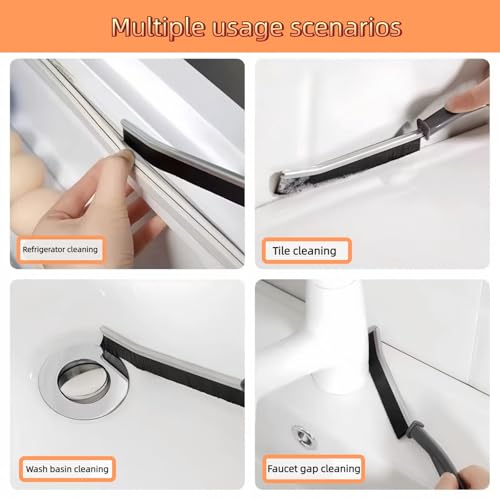 19Pcs Crevice Cleaning Brush Set, Hard Bristle Cleaning Brush，Multi Purpose Gap Brush for Kitchen,Bathroom, Window Tracks,Corner, Sink, Cup. Home Essentials Scrub Cleaning Tools