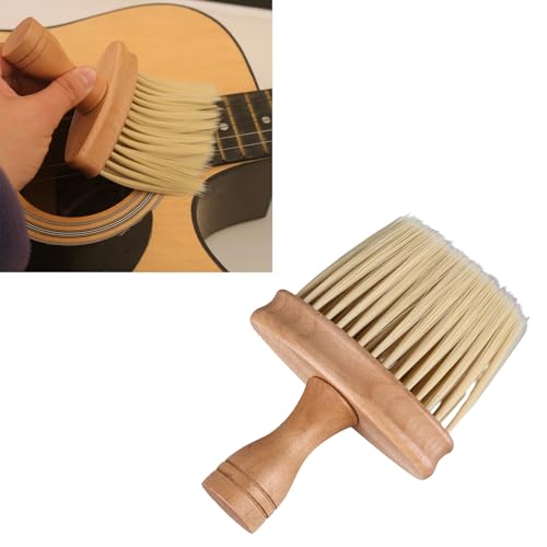 Keyboard Cleaning Brush, Wooden Piano Cleaner Brush, Instrument Dusting Brush Anti-Static Double Sided Ultra Soft Brush, Universal Guitar Laptop Synthesizers Keyboard Brush