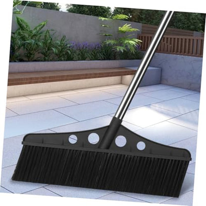Baluue Wide Detachable Broom Handle for Efficient Outdoor Cleaning Heavy Duty Scrub Brush for Concrete Decks Patios and Gardens