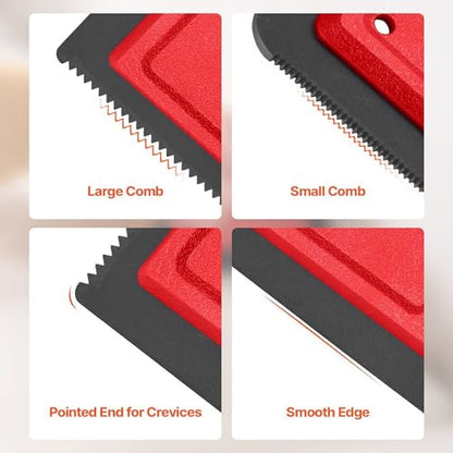 Pet Republique Fur Removing Tool for Carpet & Upholstery – Reusable Rubber Scraper/Detailer for Furniture, Carpet, Upholstery & Car to Lift Embedded Fur