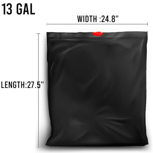 BEIDOU-PAC 13 Gallon Trash Bags Drawstring, 200 Count Bulk, Black & Unscented Garbage Bags, Multi-purpose Tall Kitchen Trash Bags Can Liners for Business Home Commercial and Industrial - style: 13 Gallon |200 Count