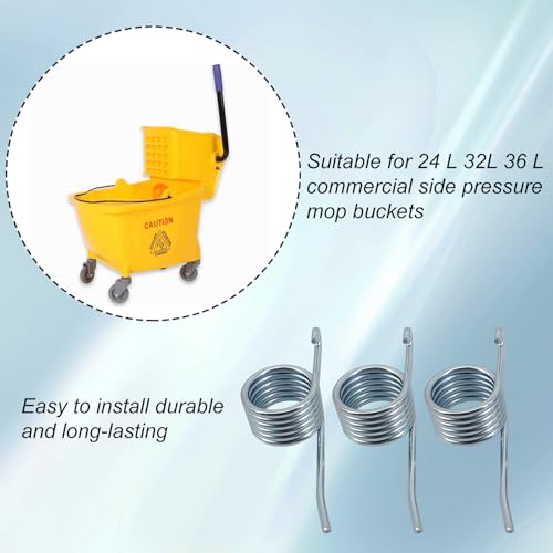Comercial Mop Bucket Spring Replacement 3 Count Side-Press Wringer Torsion Springs Large 8 Loop Torsion Spring