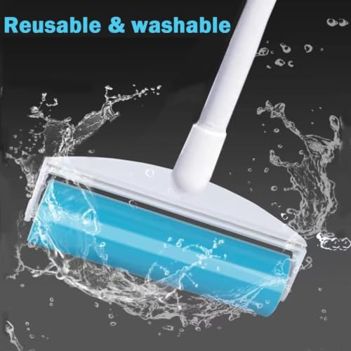 2 Pack Reusable Lint Roller Refills, CALMTEE Large Washable Lint Roller 8 inches Cat Dog Pet Hair Remover Refill, Gel Sticky Picker Cleaner Roller for Carpet, Clothes, Sofa
