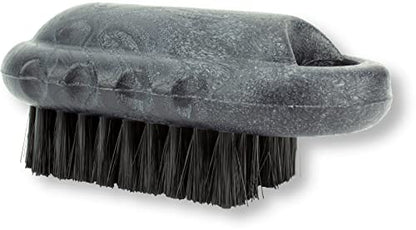 SPARTA 5 Inch Hand and Nail Brush with Stiff Center Bristles, Soft Outer Bristles, Larger Polypropylene Body, Color Coded Scrub Brush for Commercial Foodservice Use, Black