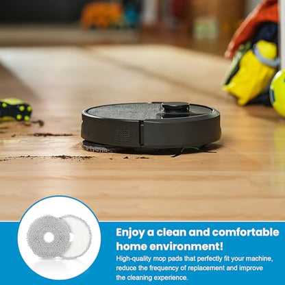 8 Pack Replacement Mop Pads Compatible with iRobot Roomba 505X Combo/415X Combo, Plus 405 Combo/505 Combo/507 Combo/4020 Combo Robot Vacuum Cleaners, Reusable & Washable Microfiber Mop Cloth Refill - size: 405 Combo Mop Pad