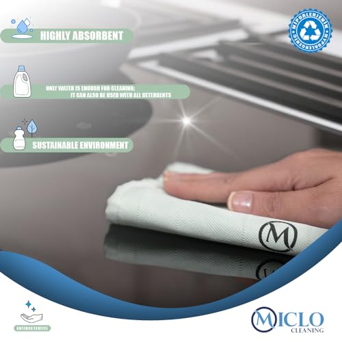 Microfibre Premium Cleaning Cloth Set of 3 - Magic Cloth | All Purpose, Absorbent Washcloth | Microfiber for Window, Kitchen, Bathroom | Lint-Free, Scratch-Free Glass CLoth | 16'' x 24'' | Soft Series