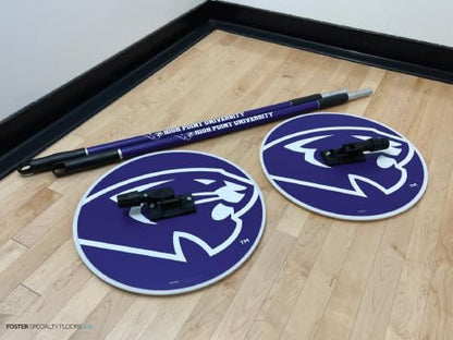 18" Round Custom Microfiber Basketball Court Sweat MOP, Game Day Perspiration MOP - Single mop