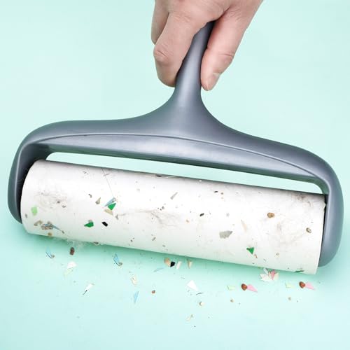 8 inch Large Surface Roller Refill for Scotch-Brite Pet Hair Pickup Extra Sticky Large Lint Roller 60 Sheets per Refill 6 Pack 360 Easy-Tear Adhesive Sheets Total - size: 8 inch