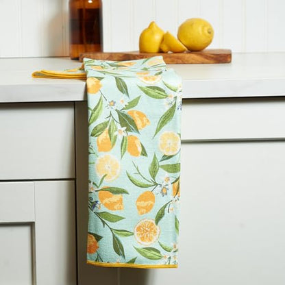 Super Absorbent Kitchen Towels - Set of 2 - color: Yellow, size: Set of 2