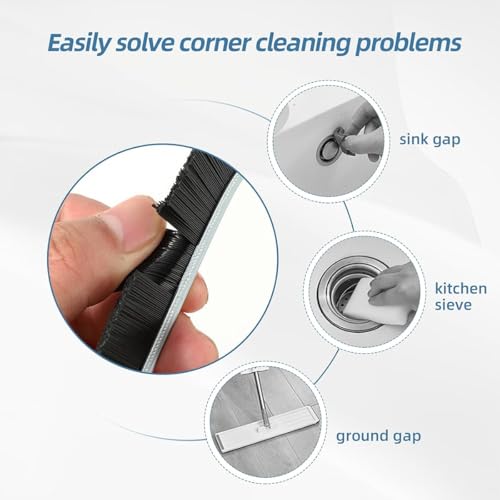 Crevice Cleaning Brush Gap Cleaning Brush Crevice Cleaning Tool for Narrow Corners in Home Kitchen Bathroom and Window Groove, 3pcs