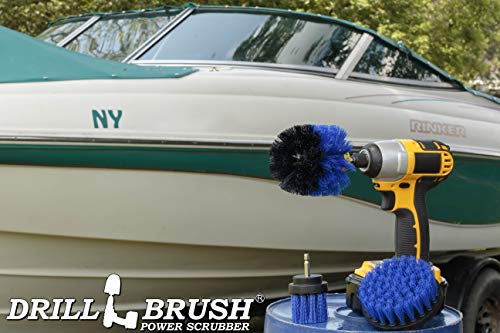 Drill Brush – Drill Brush Attachment – Drill Brush Power Scrubber – Drill Brush Set – Drill Brush Attachment for Cleaning – Drill Brush Kit – Cleaning Drill Brush – Carpet Drill Brush - color: Blue