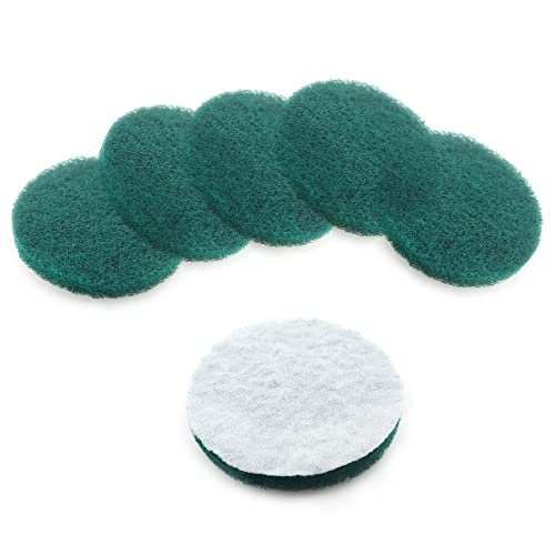 Heavy Duty Scour Pads, Non-Scratch Scrub Sponges, ULIFESTAR 5PCS Dish Scrubber Scouring Pads, Dual-Sided Reusable Household Scrub Pads for Dishes,Dish Cleaning Tool,Kitchen Scrubbers & Metal Grills - size: 121mm/5''Green 180-240grits