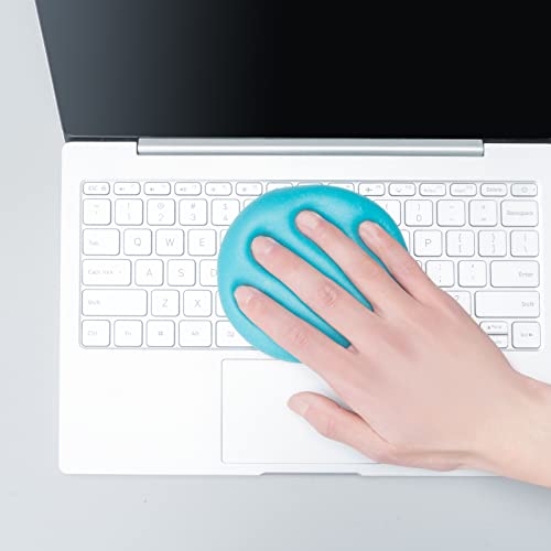 CLICK CLEAN Keyboard Cleaning Gel, 7oz Universal Cleaning Gel for Keyboards Electronics Dust Cleaner for Car, Laptop, Air Vents - color: Blue