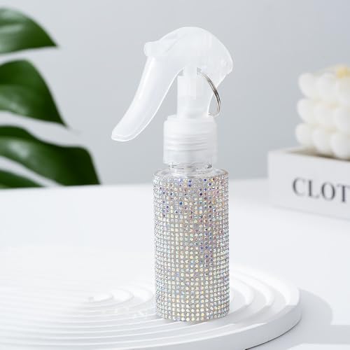 60ml Empty Spray Bottles, Continuous Spray Bottle for Hair, Spray Water Bottle Fine Mist Refillable, Skin Care, Showering Pets, Plants, Travel, Ironing and Cleaning -AB - color: Ab