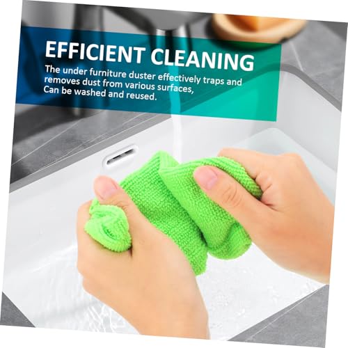 Retractable Gap Cleaning Brush with Washable Cloth Flexible Under Appliance Duster for Reach Areas Multi-Purpose Tool for Dust Removal Narrow Spaces - size: 43.00X7.50X0.20CM