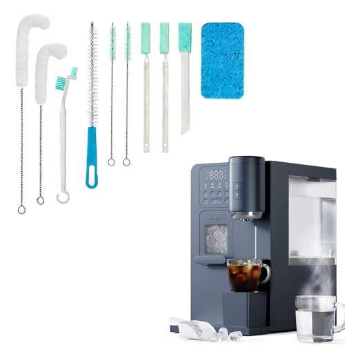 Ice Machine Ice Maker Cleaner Brush Sets, 10pcs Countertop Ice Maker Cleaner Tools, Gap Crevice Cleaning Brushes Tools Small Spaces, Thin Brush for Cleaning Window Track, Straw, Bottle