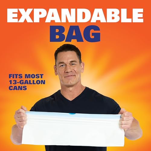 Hefty Ultra Strong 13 Gallon Trash Bags, Tall Kitchen Trash Bags 13 Gallon Size, Drawstring Closure, Continuous Odor Control, White, Clean Burst Scent, 80 Bags (Pack of 3) - size: 80 Count (Pack of 3), style: Clean Burst
