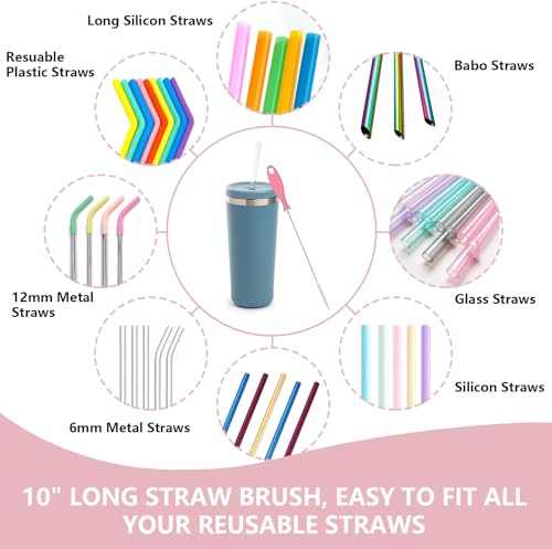 Silicone Bottle Cleaning Brush,Baby Travel Essential Bottle Brush Set, 3 in 1 Silicone Brush, Nipple Brush, Straw Brush - color: Pink