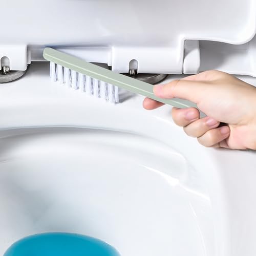 Plastic Toilet Brush Set, Strawberry Green, Bathroom Accessories, Includes 2 Toilet Brushes & Holder - color: Strawberry Green