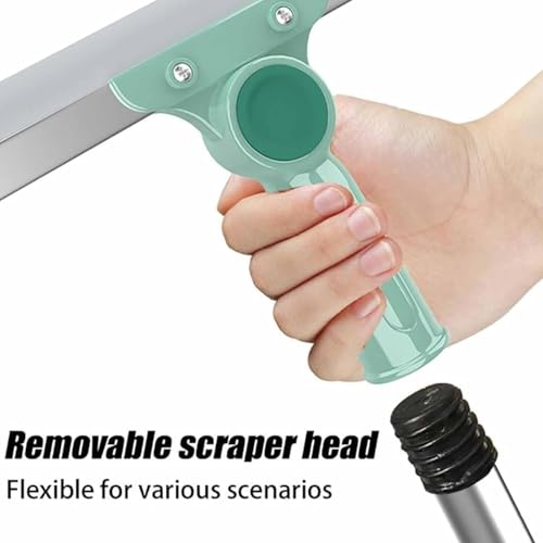 Retractable Silicone Floor Scraper Bathroom Wiper,Retractable Silicone Floor Scraper Bathroom Wiper 35cmsiliconegroundscrape,Floor Wiper 52cmsiliconescrape,Pet Hair Cleaning Silicone Broom (14in) - color: 14in