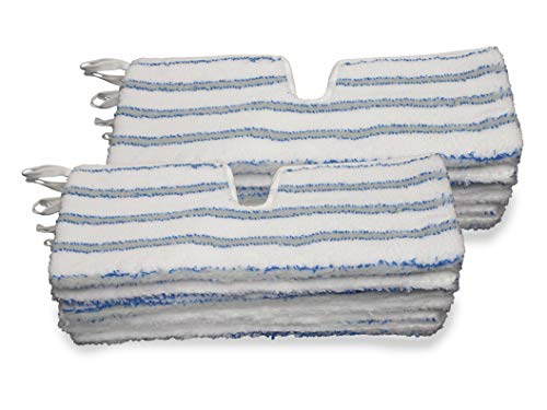 Design Replacement Dual-Sided Microfiber Scrub Mop Pads Fit for ProMist MAX Spray Mop (Pack of 12)
