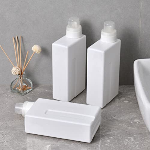 Healeved 2pcs Leakproof Empty Bottles Refillable Laundry Detergent Holders Capacity for Home Use Convenient and Portable for Liquid Storage
