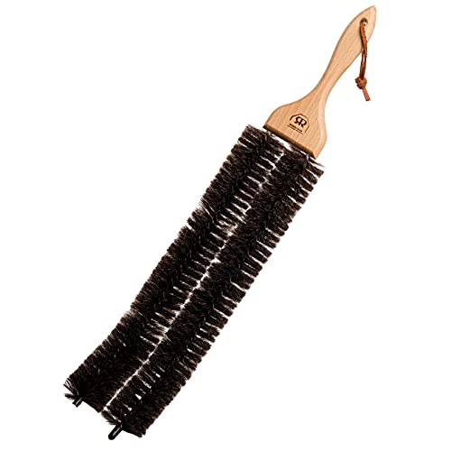 Redecker Goat Hair Bath Radiator/Hand Towel Dryer-Brush with Oiled Beechwood Handle, 19-5/8-Inches - size: 19-5/8-Inches