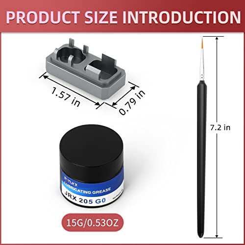 RUNJRX Keyboard Switch Lube Kit JRX 205G0 0.53oz/15g, Switch Opener for MX Cherry Panda Kailh Switch,Lube Brush for Mechanical Keyboard Switch - style: Lube Kit-K