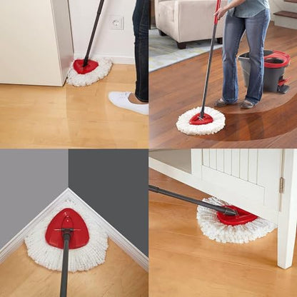 Mop Replace Head, Spin Mop Replacement Head Easywring 1-Tank System, Easy Cleaning, Microfiber, Machine Washable (3 Pack) - size: 3 Pack