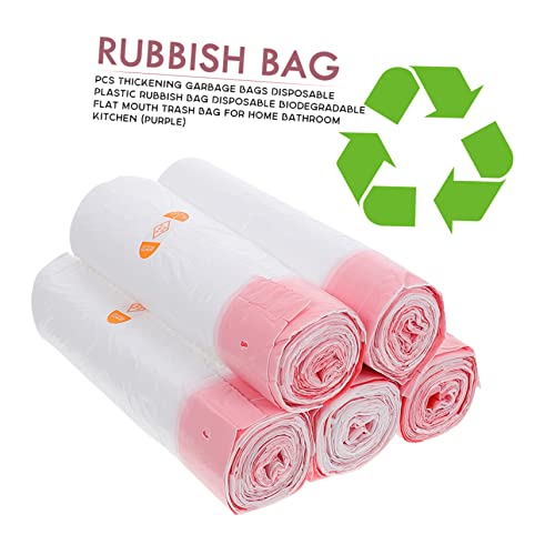 CALLARON 75pcs Large Trash Bags Heavy Duty Garbage Bags Portable Trash Liners Drawstring Refuse Leakproof for Home - color: White