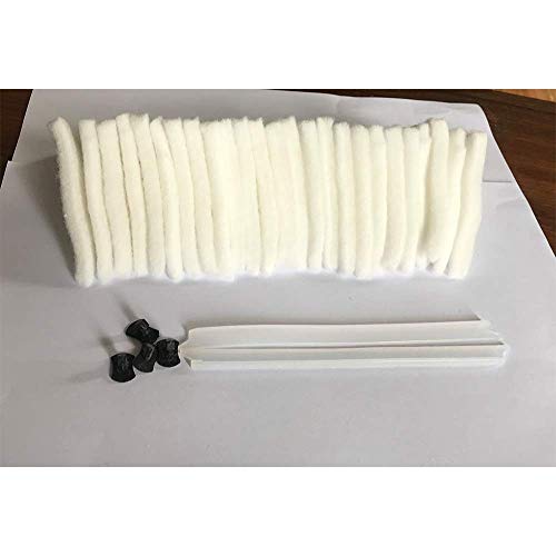 Replacement Accessories for MIFXIN Magnetic Double-Sided Window Cleaner Glass Wiper Double Glazed Windows 15-24mm Thickness Magnetic Cleaning Tool (Only Accessories)