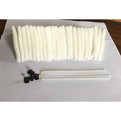 Replacement Accessories for MIFXIN Magnetic Double-Sided Window Cleaner Glass Wiper Double Glazed Windows 15-24mm Thickness Magnetic Cleaning Tool (Only Accessories)