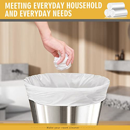 105 Count Small Trash Bags, 4 Gallon Garbage Can Liners - Unscented Wastebasket Clear Trash Bags for Bathroom, Kitchen, Bedroom, Cleaning Supplies (15 Liter) - size: 1 Count (Pack of 105), style: 4 Gallon