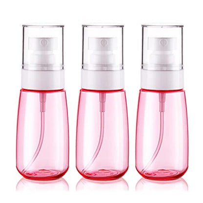 Cosywell Travel Size Spray Bottle TSA Approved 2oz 60ml 3 Pack Leak Proof Fine Mist Spray Bottles Empty Plastic Refillable Mist Sprayer for Perfume Essential Oils Toners Rose Water Cosmetics (3Pink) - color: 3 Pink, size: 2 oz