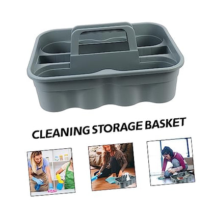 GLEAVI Large Storage Wicker Basket Cleaning Supply Organizer Carrier Box Case