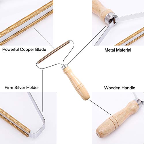 Carpet Pet Hair Remover, Portable Wooden Handle Lint Roller, Carpet Brush | Lint Remover with Double Sided Metal Scraper, Carpet Rake, Hair Scraper For Carpet, Suits Indoor Carpet, Car Carpet,1 Pc - color: 1 Pc