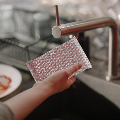 BESTYASH 20pcs Non-Scratch Kitchen Sponges Heavy-Duty Dish Scrubbers for Pots and Pans Multi-Functional Cleaning Pads for Household Use