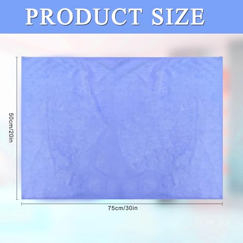 12 Pcs Extra Large Microfiber Cleaning Cloth, 20" x 30" Washable Reusable Large Floor Cloth Rags, Microfiber Towels for Mop Cleaning Office Bathrooms Housekeeping (Blue, White) - color: Blue Style 2